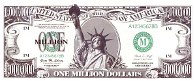 Million Dollar Bill Front